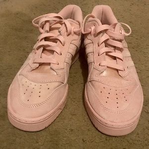 NEW RIVALRY LOW SHOES PINK SUEDE ADIDAS